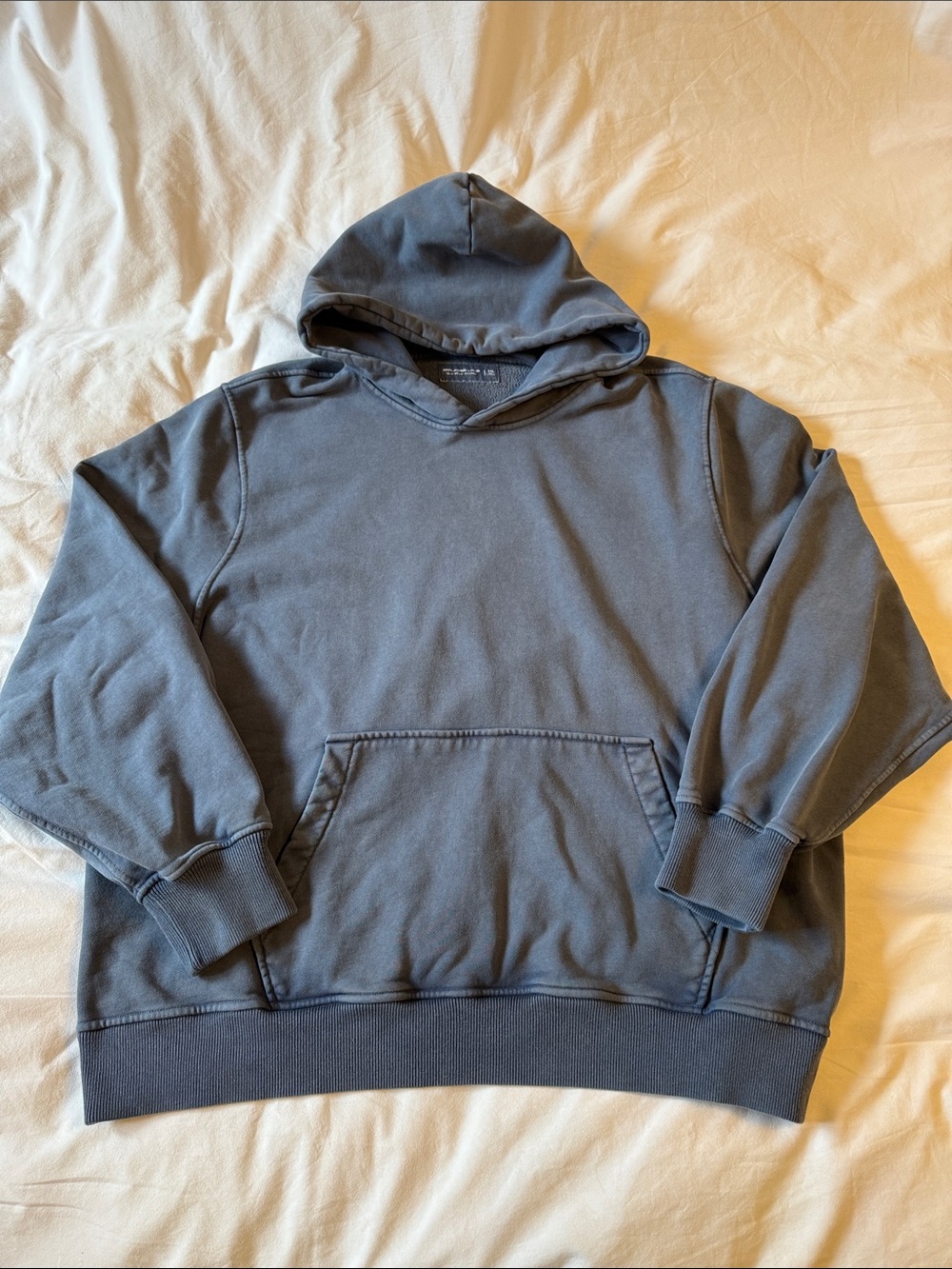 Men’s Heavyweight French Terry Abercrombie & Fitch Slate Blue Pullover Hoodie